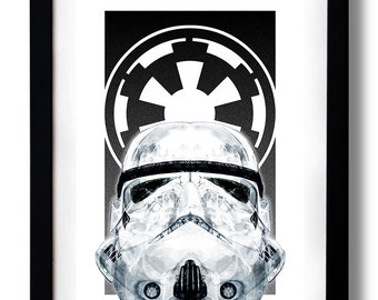 Star White Empire Art Print by RUBIANT