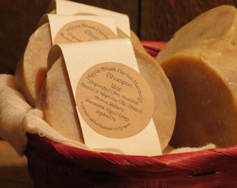 Shampoo Bar, Honey & Beeswax, Hand-Made, Natural Hair Care