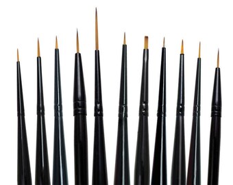 Royal Langnickel Premium Quality Paint Brush Set 11pc MAJESTIC DETAIL Artist Brushes Art Supply