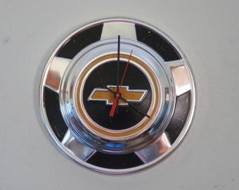 1970s Chevy Truck Hubcap Clock No. 2610