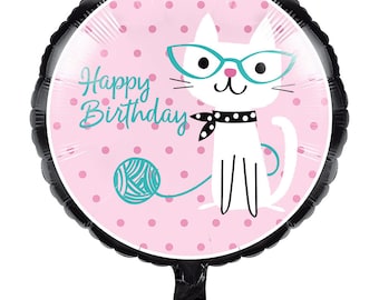 Pretty Kitty Birthday Party Balloon/ Cat Birthday Party Balloon/ Kitty Party Balloons/ Cat Party