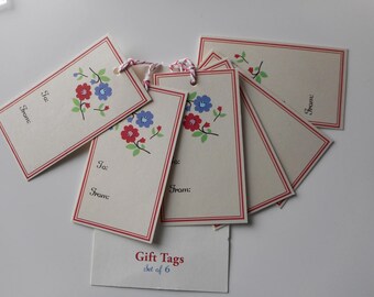 Set of 6 labels - cartonettes gifts with link