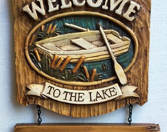 Welcome to the Lake Personalized Sign