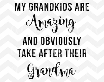 Grandkids svg | Etsy