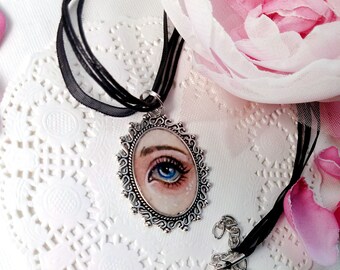 Necklace. Lovers Eye. Original art.