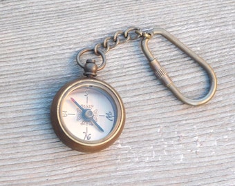 Personalized keychain, engraved keychain, Anniversary gift, Couples Gift, Boyfriend Gift, Compass Keychain, Compass keychain, Fathers Day