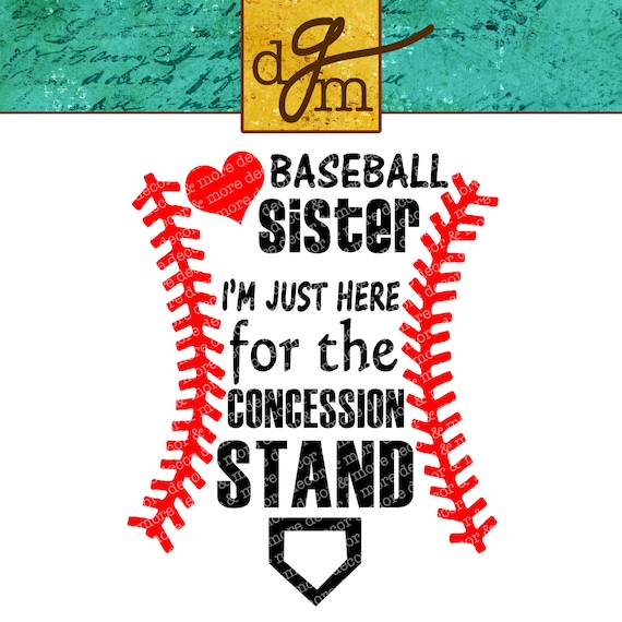 BASEBALL SISTER SVG file Baseball Svg for T shirts Hats