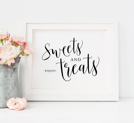 Dessert bar sign Dessert sign Printable Wedding favors sign