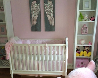 Angel Wing Wall Decor, Angel Wings, Nursery Wall Art, Angel Wing Wall Art, Wood Angel Wings, Textured Wood Sign, Large or EXTRA large