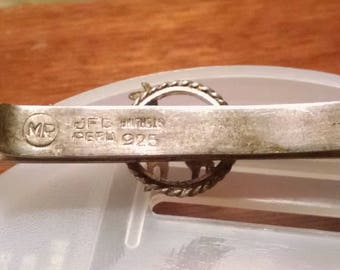 Sterling Silver Llama Tie Clip from Peru - VINTAGE