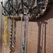 Vintage look Jewelry/coat Hanger 18" Hook Rack Adorned with Carvings