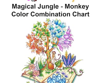 Magical Jungle Monkey Easy How To Color By Numbers With Prismacolor Lisa Brando Extreme Coloring