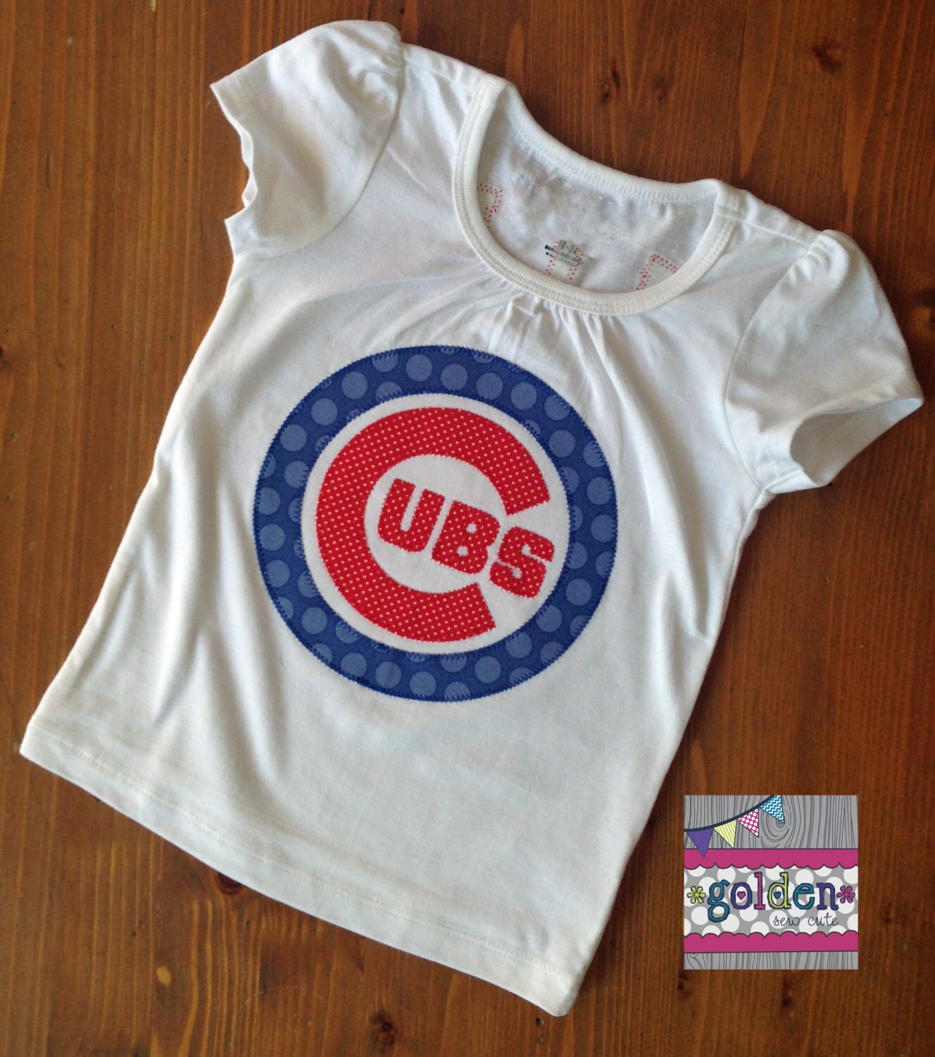 CUBS Girl Jersey tee with Name and Age