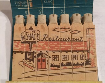 Matchbook the Shack Restaurant Hollywood California