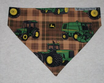 John Deere Tractors Dog Bandana in Small, Medium & Large