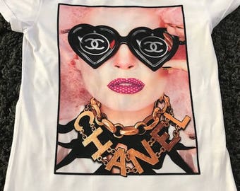 cool gal fashion sunglasses t-shirt