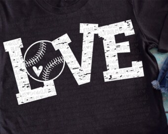 Baseball svg, baseball mom, Love baseball svg, baseball cutfile, svg file, baseball shirt, baseball clipart, baseball mom svg, grunge svg