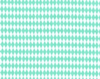 Mini Harlequin in Mint by Michael Miller, yard