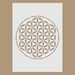 The Flower of Life - Sacred Geometry Stencil