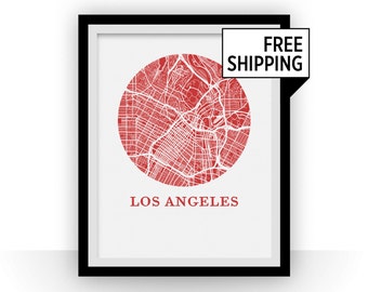 Los Angeles Map Print - City Map Poster