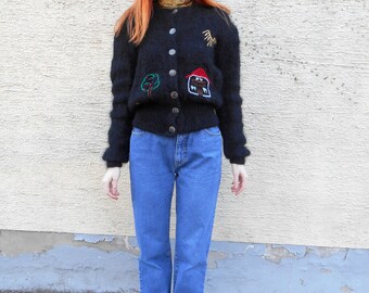 Krizia Jeans / High Waisted Jeans / Hippie / Retro / Mom Jeans / Boyfriend / Hipster / Jeans 80s / Slim Fit / Denim Pants / High Rise Jeans