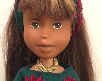 Festival folk dolls, repainted bratz, OOAK dolls, real life dolls, upcycled, recycled doll, hippy, tree doll, doll of colour doll, change do