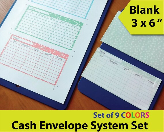 printable envelope templates for cash envelope system cash