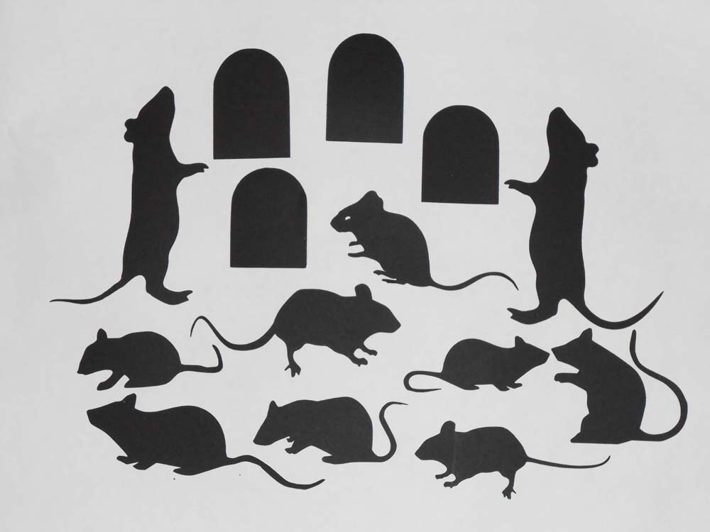 Silhouette Mice and Mice Holes