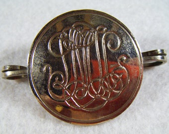 Vintage 60's Monogram Initial Pin