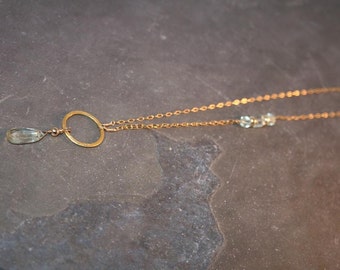 GOLD GODDESS Amethyst and Goldfilled Necklace