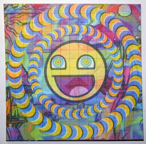 Psychedelic Blotter Art Print perforated sheet 225 hits Acid