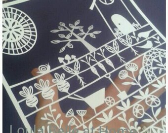 The Good Life - an original paper cut template by Loula Belle at Home
