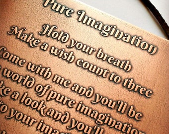 Willy Wonka Pure Imagination Song Lyric Quote 8x10 11x14