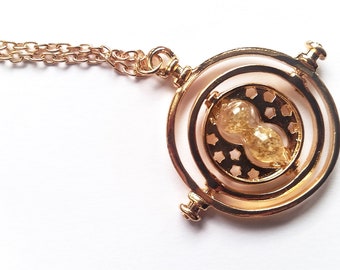 Time hour glass necklace Bookish Acessories Bookish Jewelry Necklace Bokworm