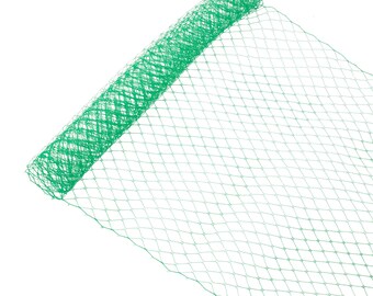 1 Yard x 10" Green Russian Millinery Birdcage Veil Netting - Available in 19 Colors