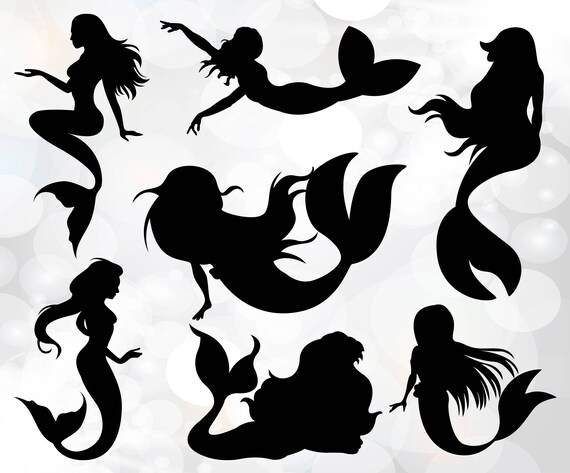 Download Mermaid svg - Mermaid Clipart silhouette collection ...