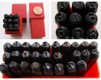 Poinçons ALPHABET LETTRES A-Z ou Chiffres 0 - 9 à frapper métal