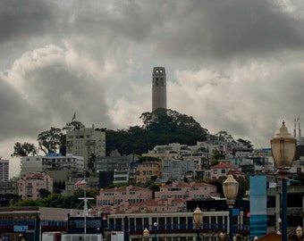 The Coit Tower, San Francisco, Travel Photography, Digital Download, Wall Art