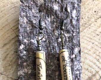Comic Book Response Earrings
