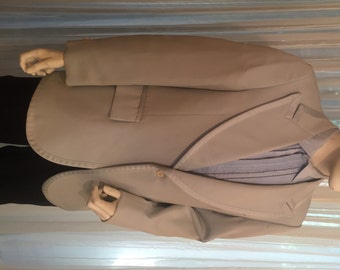 Groovy Vintage Powder Blue Dinner Jacket, After Six, ca 1970s