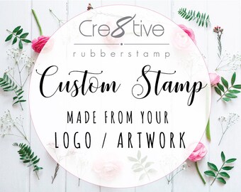 Custom Logo Stamp, Business, Personal or Weddings, Custom Rubber Stamp, Invitation or Save the Date, Business Stamp Self Inking