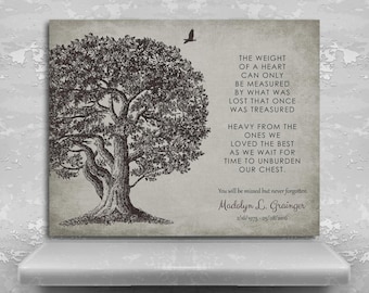 Memorial tree plaque | Etsy