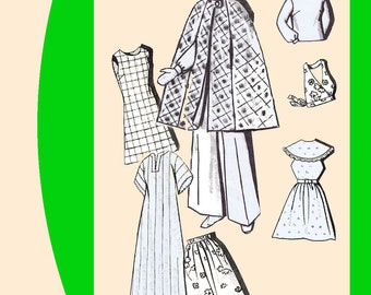 Vintage Mail Order Barbie Doll Wardrobe 11-1/2" Newspaper Pattern Doll Clothes Wardrobe #1339