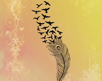 Download Feather Bird SVG File Feather Svg Flying Birds Svg Feather