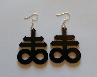 Brimstone acrylic earrings