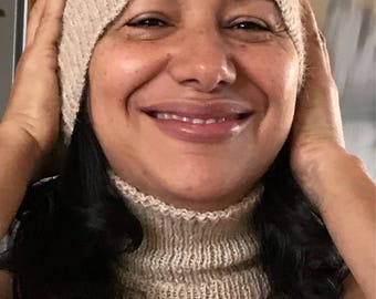 Made to order- Angora neck cozy, cowl, neck warmer and/or hat
