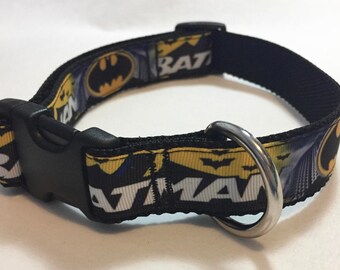 Batman Super Hero Adjustable Dog Collar