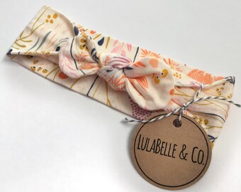 Daybreak Baby Knot Headband // Infant Headband // Newborn Headband // Knotted Headband // Baby Turban //