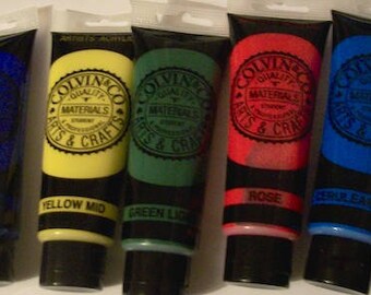 paint Acrylic Paint 5 pack 120ml Colvin & Co Acrylic paint tube NEW