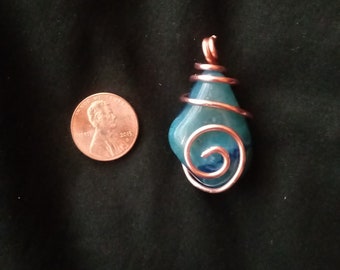 Tumbled Dumortierite Pendant